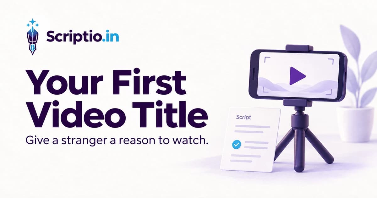 How to Write the Title for Your First YouTube Video